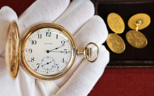 A gold pocket watch recovered from the Titanic sold on Auction