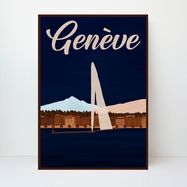 Genève | Jet d'Eau | Blue