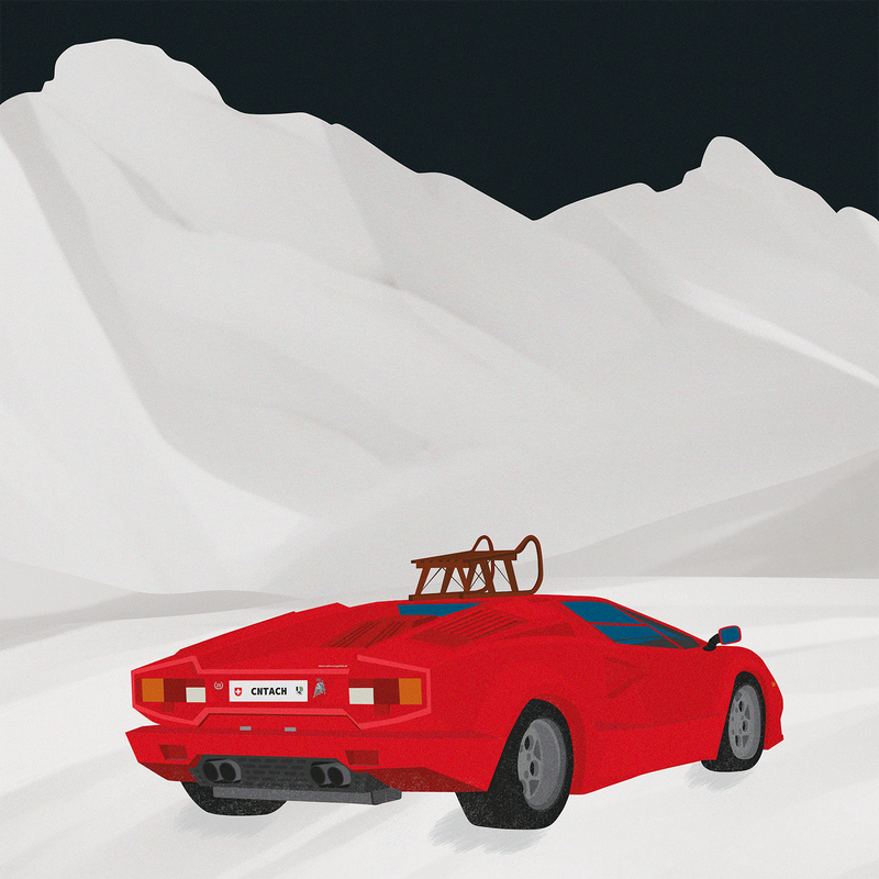 St Moritz | Lamborghini Countach | Edition Limitée | 25 pièces