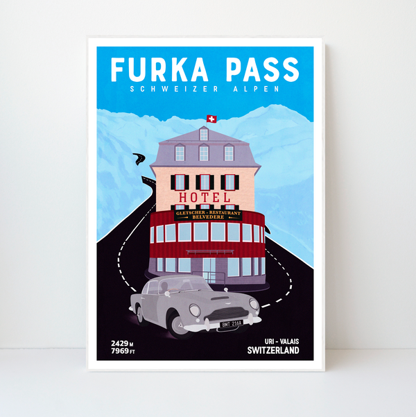 Furka Pass | Aston Martin DB5 | Limited edition | 50 pieces