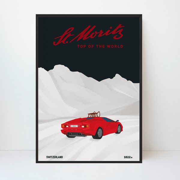 St Moritz | Lamborghini Countach | Edition Limitée | 25 pièces