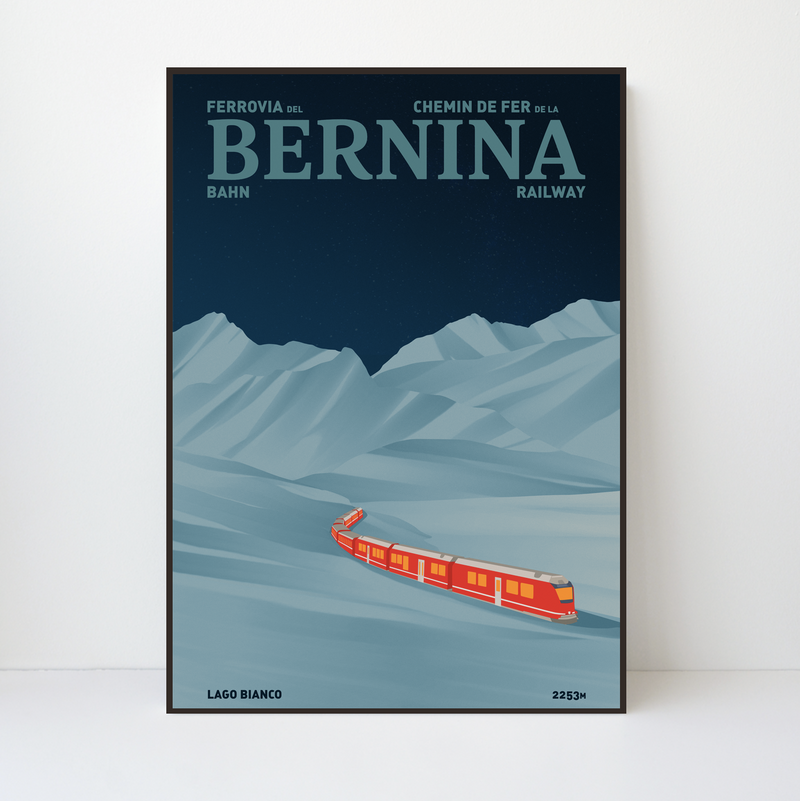 Ferrovia Del Bernina | Lago Bianco | Limited edition | 25 pieces
