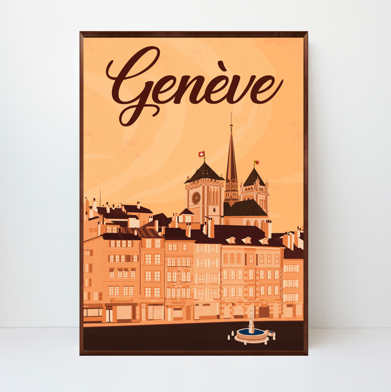 Genève | Place du Bourg-de-Four | Edition Limitée | 50 pièces