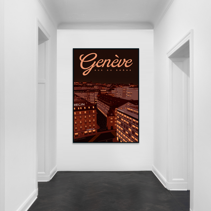 Genève | Rue du Rhône | Edition Limitée | 50 pièces