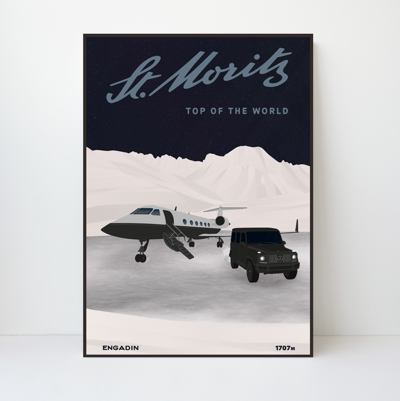 St Moritz | Engadin Airport | Limited edition | 25 pieces